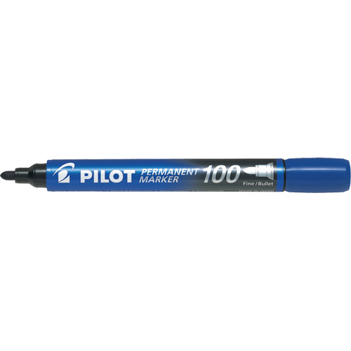 Marqueur permanent s&eacute;rie 100, Bleu, Pointe Ronde Mukwa Safety Services