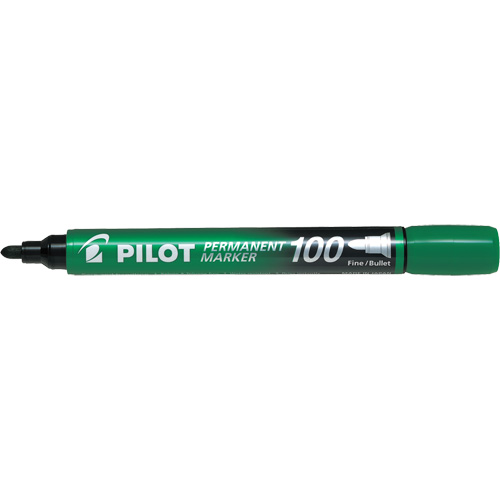 Marqueur permanent s&eacute;rie 100, Vert, Pointe Ronde Mukwa Safety Services