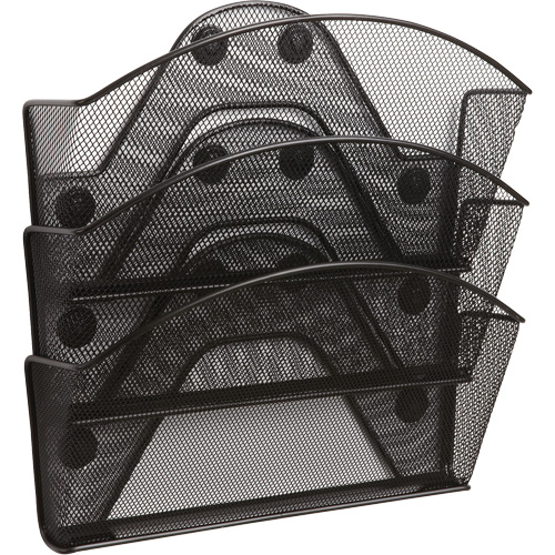 Classeur magn&eacute;tique en treillis m&eacute;tallique Onyx, 3 pochettes Mukwa Safety Services