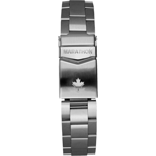 Grey Maple Large Diver's Automatic Watch with Stainless Steel Bracelet, Digital, Battery Operated, 41 mm, Silver Mukwa Safety Services