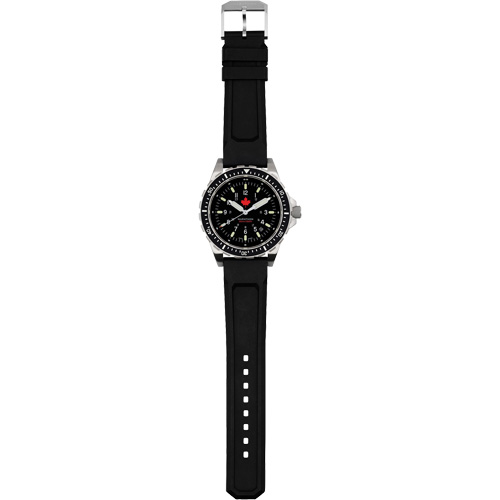 Red Maple Jumbo Diver's Quartz Watch, Digital, Battery Operated, 46 mm, Black Mukwa Safety Services