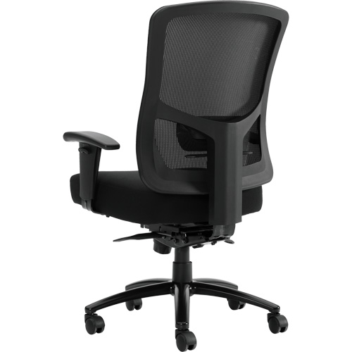 Raven 400 High-Back Heavy-Duty Synchro-Tilter, Mesh, Black, 400 lbs. Capacity Mukwa Safety Services