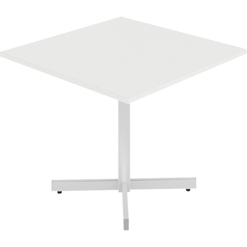Table carr&eacute;e &agrave; hauteur r&eacute;glable Newland, 36" lo x 36" la x 29" h, Dessus de 1", Stratifi&eacute;, Blanc Mukwa Safety Services