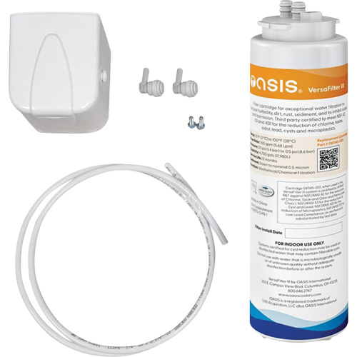 Trousse de filtre universel Versafilter III, Utilize avec Abreuvoirs OASIS/Remplisseurs de bouteille OASIS Mukwa Safety Services