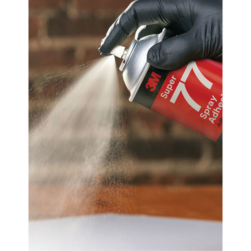 Super 77 Spray Adhesive, Clear, Aerosol Can Mukwa Safety Services