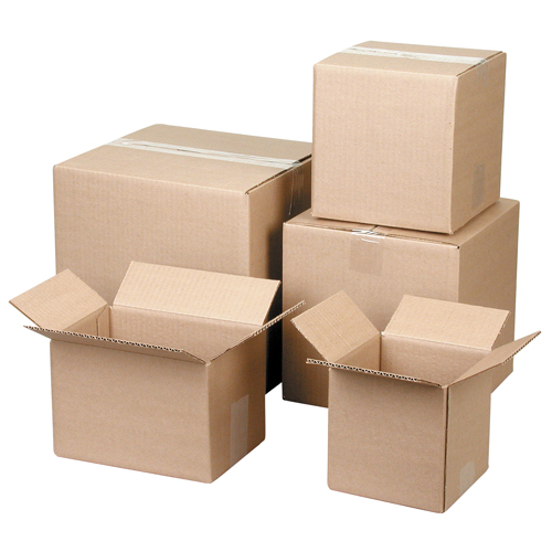 Corrugated Cartons, 9" L x 6" W x 6" H, Flute C Mukwa Safety Services