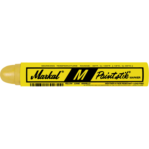 M Paintstik&reg; Paint Marker, Solid Stick, Yellow Mukwa Safety Services