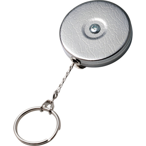 Porte-cl&eacute;s autor&eacute;tractable de s&eacute;rie Original, Chrome, C&acirc;ble 24", Fixation Agrafe de ceinture Mukwa Safety Services