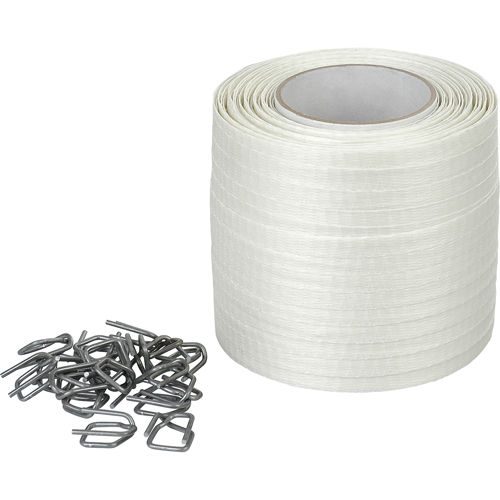 Feuillard en cordon tiss&eacute;, Polyester, 1/2" la x 750' lo Mukwa Safety Services