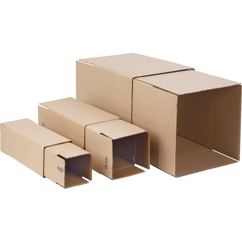 Boîtes ondul&eacute;es t&eacute;lescopiques, 8" la x 8" lo, Gamme de hauteur de 24" - 48" Mukwa Safety Services