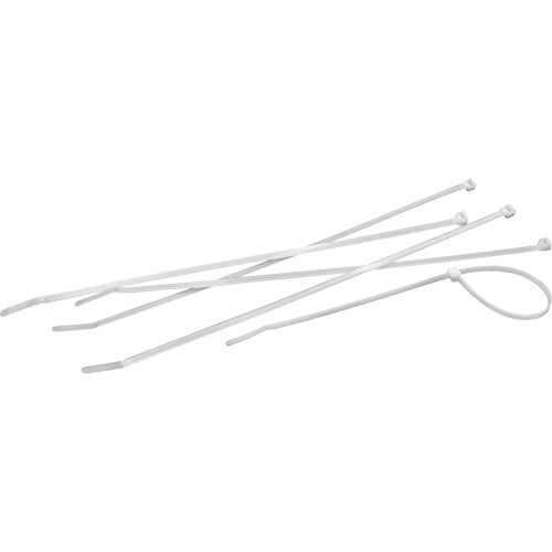 Attaches de c&acirc;bles, Longueur 4", R&eacute;sistance &agrave; la traction 18 lb, Naturel Mukwa Safety Services