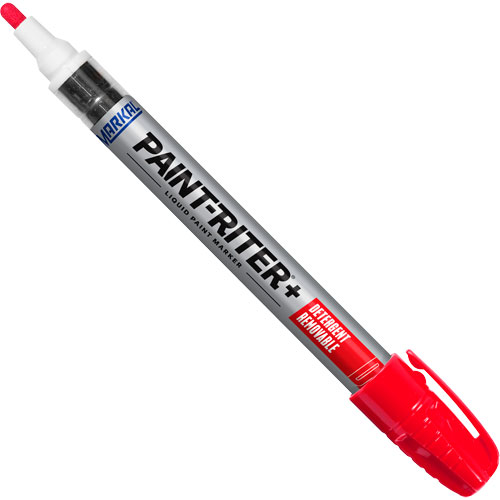 Marqueur &agrave; peinture nettoyable au d&eacute;tergent Paint-Riter+, Liquide, Rouge Mukwa Safety Services