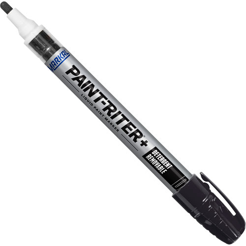 Marqueur &agrave; peinture nettoyable au d&eacute;tergent Paint-Riter+, Liquide, Noir Mukwa Safety Services