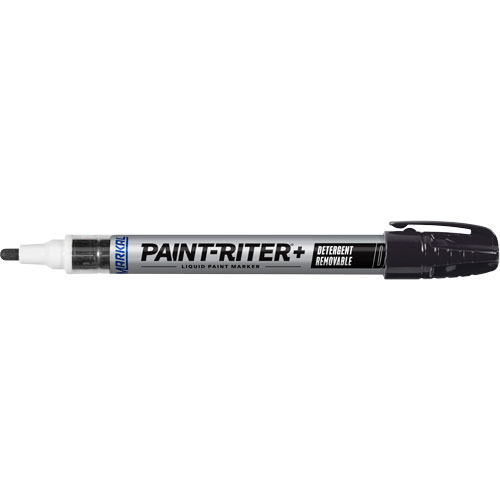 Marqueur &agrave; peinture nettoyable au d&eacute;tergent Paint-Riter+, Liquide, Noir Mukwa Safety Services