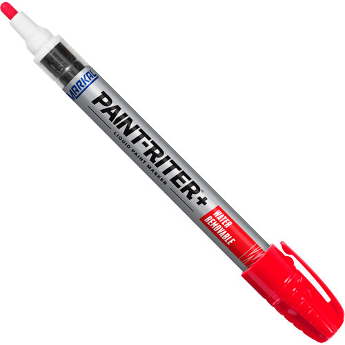 Paint-Riter&reg;+ Water Removable Paint Marker, Liquid, Red Mukwa Safety Services