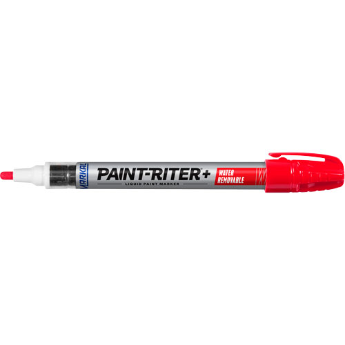 Paint-Riter&reg;+ Water Removable Paint Marker, Liquid, Red Mukwa Safety Services