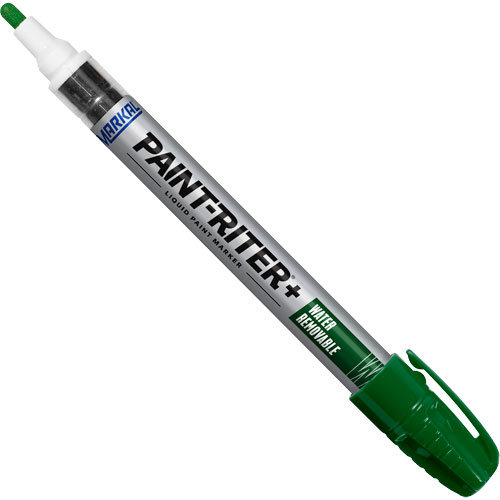 Marqueur &agrave; la peinture nettoyable &agrave; l'eau Paint-Riter+, Liquide, Vert Mukwa Safety Services