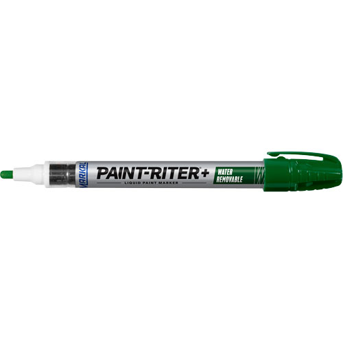 Marqueur &agrave; la peinture nettoyable &agrave; l'eau Paint-Riter+, Liquide, Vert Mukwa Safety Services