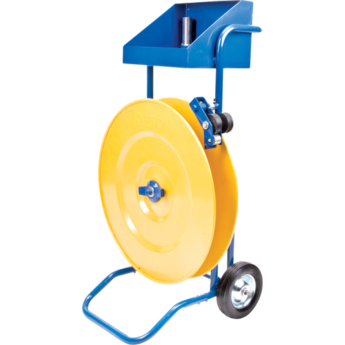 Strapping Dispenser, Polyester/Steel/Polypropylene Straps, 16"/8" Core Dia., 3"/8"/6" Roll Width Mukwa Safety Services