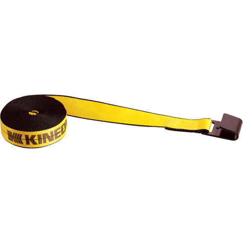 Tendeurs d'arrimage pour treuil, Crochet plat, 2" , 30' , Charge d'utilisation max. 3335 lb (1513 kg) Mukwa Safety Services