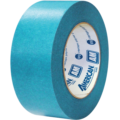 American&reg; Aqua Mask Medium Grade Masking Tape, 18 mm (3/4") x 55 m (180'), Blue Mukwa Safety Services