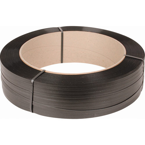 Strapping, Polypropylene, 1/2" W x 7200' L, Black, Machine Grade Mukwa Safety Services