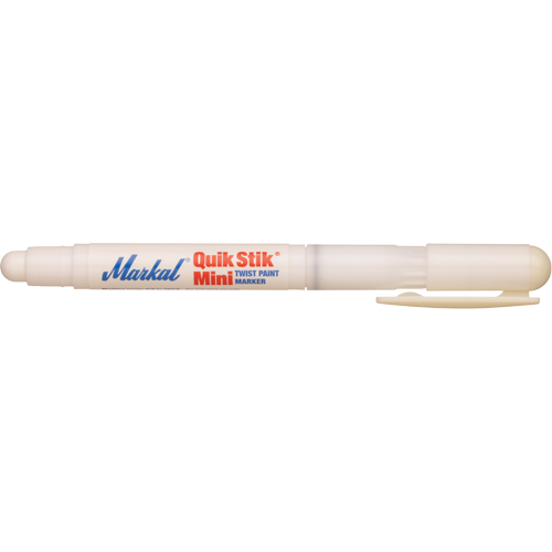 Quik Stik&reg; Mini Paint Marker, Solid Stick, White Mukwa Safety Services