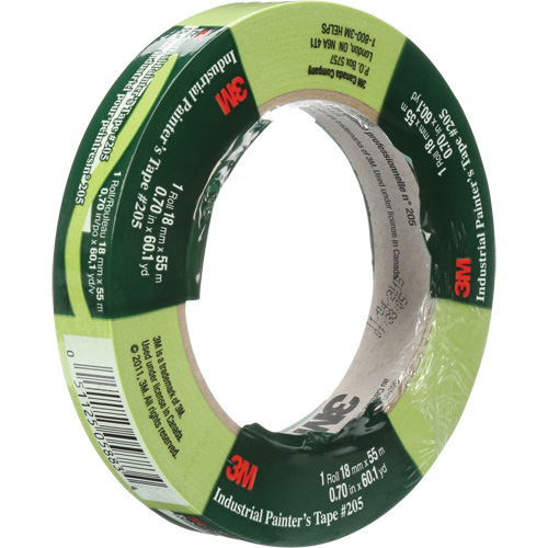 Ruban de calibre industriel pour peintre 205, 18 mm (3/4") x 55 m (180'), Vert Mukwa Safety Services
