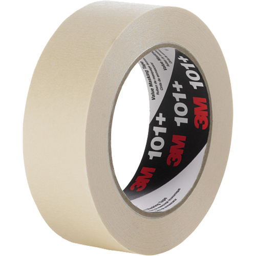 101+ Value Masking Tape, 18 mm (3/4") x 55 m (180'), Tan Mukwa Safety Services
