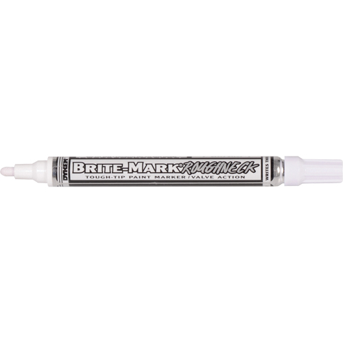 Brite-Mark&reg; RoughNeck Marker, Liquid, White Mukwa Safety Services
