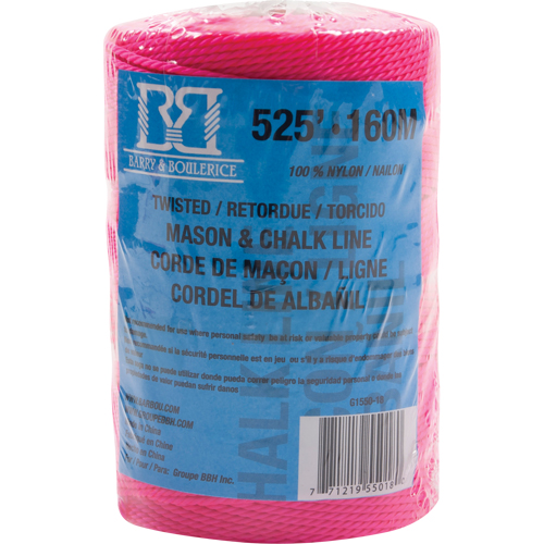 Mason/Chalk Line Rope, 525', Nylon Mukwa Safety Services