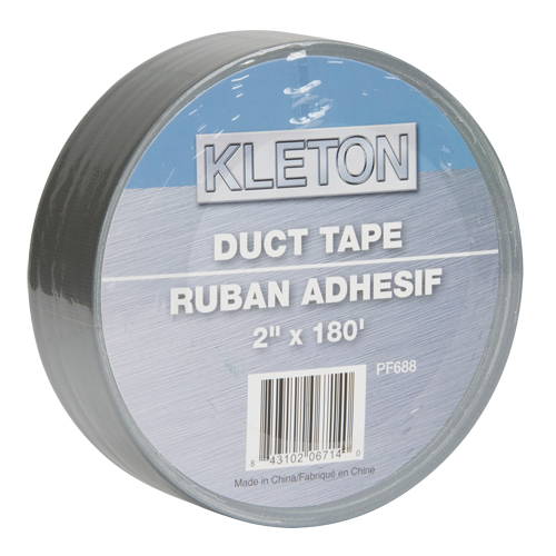 Utility Grade Duct Tape, 9 mils, Silver, 50 mm (2") x 55 m (180') Mukwa Safety Services