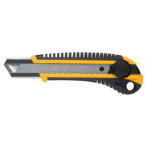 Couteau ATK800, 25 mm, Acier au carbone, Robuste, Prise en Caoutchouc Mukwa Safety Services