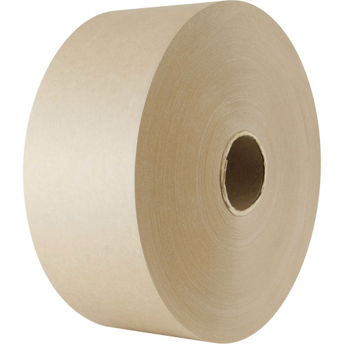 Water-Activated Paper Tape, 102 mm (4") x 183 m (600'), Kraft Mukwa Safety Services
