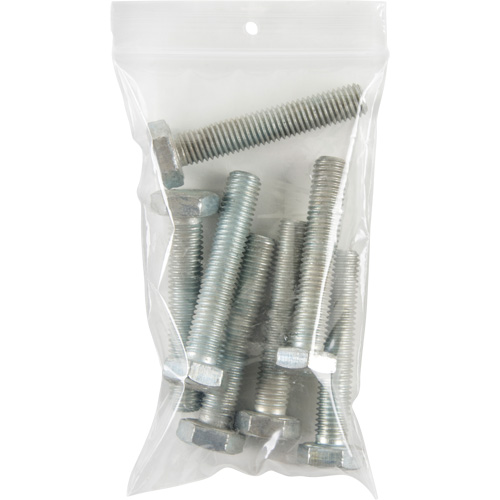 Sacs en poly, Refermable, 5" x 3", 4 mils Mukwa Safety Services