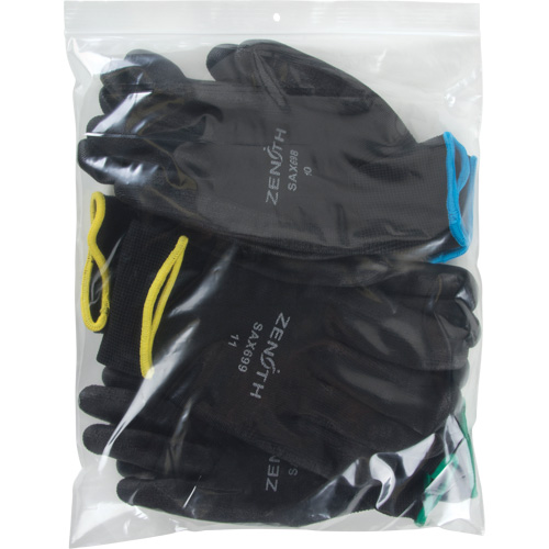 Sacs en poly, Refermable, 12" x 10", 2 mils Mukwa Safety Services