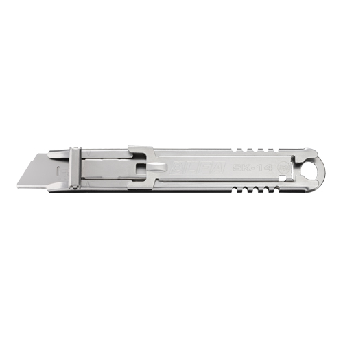 Self-Retracting Safety Knife, 14.5 mm, Stainless Steel, Stainless Steel Handle Mukwa Safety Services