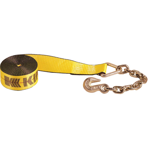 Winch Strap with Chain Anchor Mukwa Safety Services