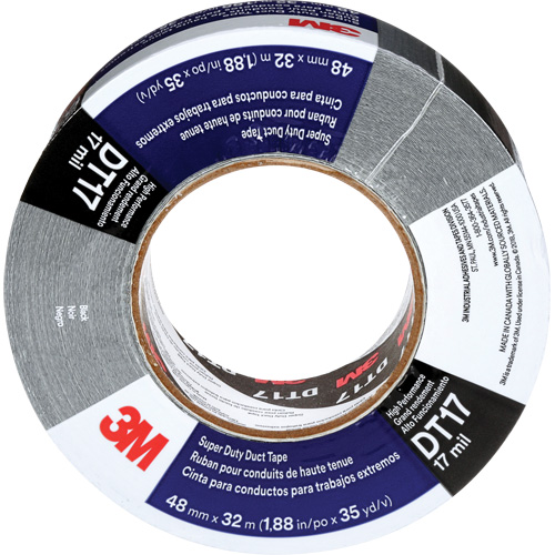 Ruban adh&eacute;sif super robuste DT17, 17 mils, Noir, 48 mm (2") x 32 m (105') Mukwa Safety Services