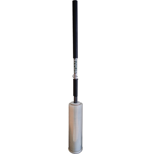 Long Handle Stretch Wrap Dispenser, Fits Rolls 12"-18" Mukwa Safety Services