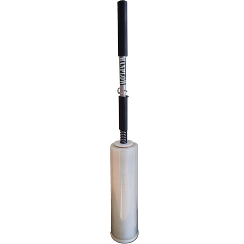 Short Handle Stretch Wrap Dispenser, Fits Rolls 12"-18" Mukwa Safety Services