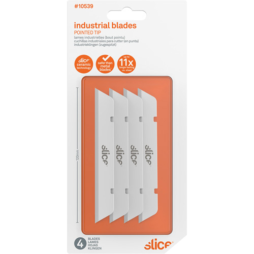 Slice Pointed Tip Finger-Friendly Replacement Blade, Single Style Mukwa Safety Services