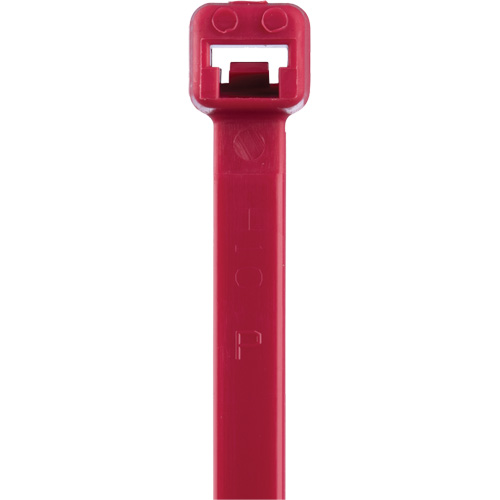 T Series Cable Ties, 8" Long, 50 lbs. Tensile Strength, Red Mukwa Safety Services