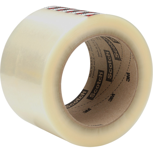 Scotch&reg; Box Sealing Tape 371, Rubber Adhesive, 1.2 mils, 72 mm (2-4/5") x 100 m (328') Mukwa Safety Services