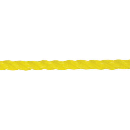 Corde jaune tress&eacute;e 1/4", Polypropyl&egrave;ne, 1300' Mukwa Safety Services