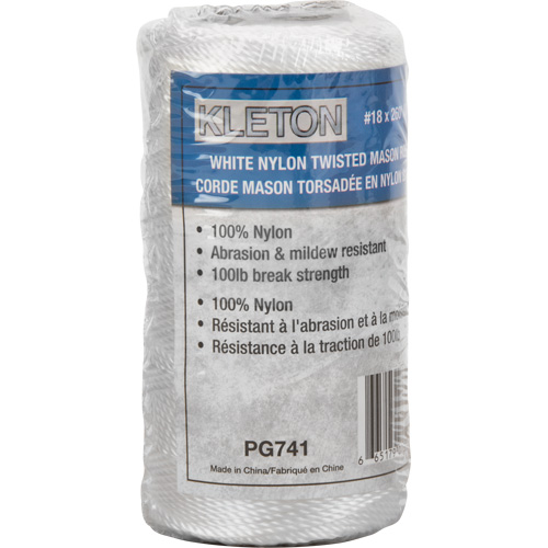 #18 Twisted Mason Rope, Nylon, 260' Mukwa Safety Services