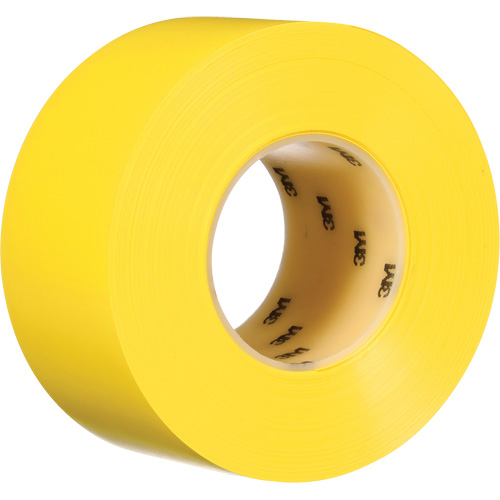 Ruban de marquage de planchers durable 971, 3" x 108', Vinyle, Jaune Mukwa Safety Services