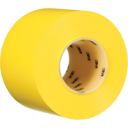 Ruban de marquage de planchers durable 971, 4" x 108', Vinyle, Jaune Mukwa Safety Services