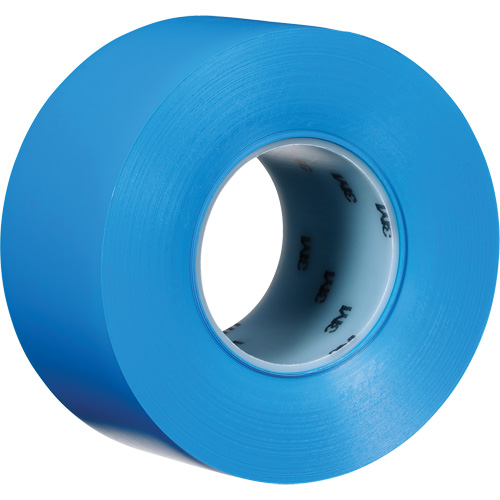 Durable Floor Marking Tape 971, 3" x 108', Vinyl, Blue Mukwa Safety Services