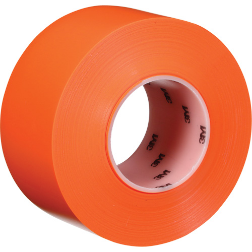 Ruban de marquage de planchers durable 971, 3" x 108', Vinyle, Orange Mukwa Safety Services
